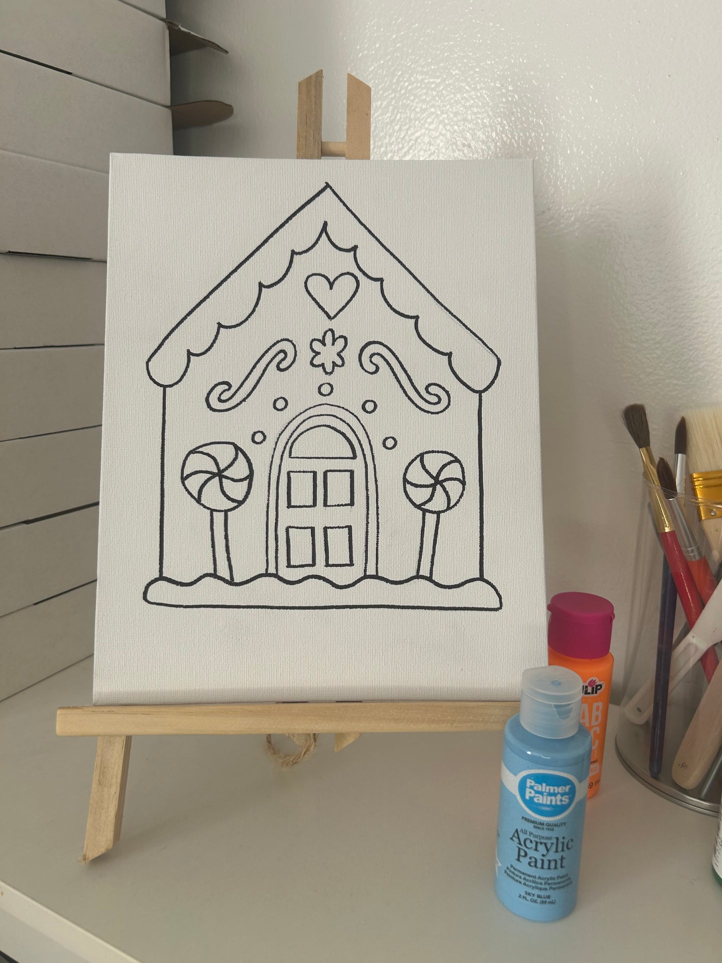 Gingerbread House Paint Kit