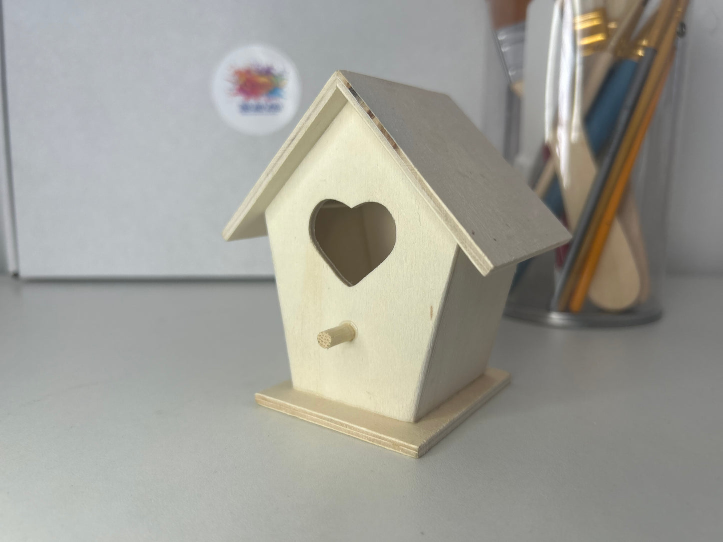 Heart Birdhouse Paint Kit