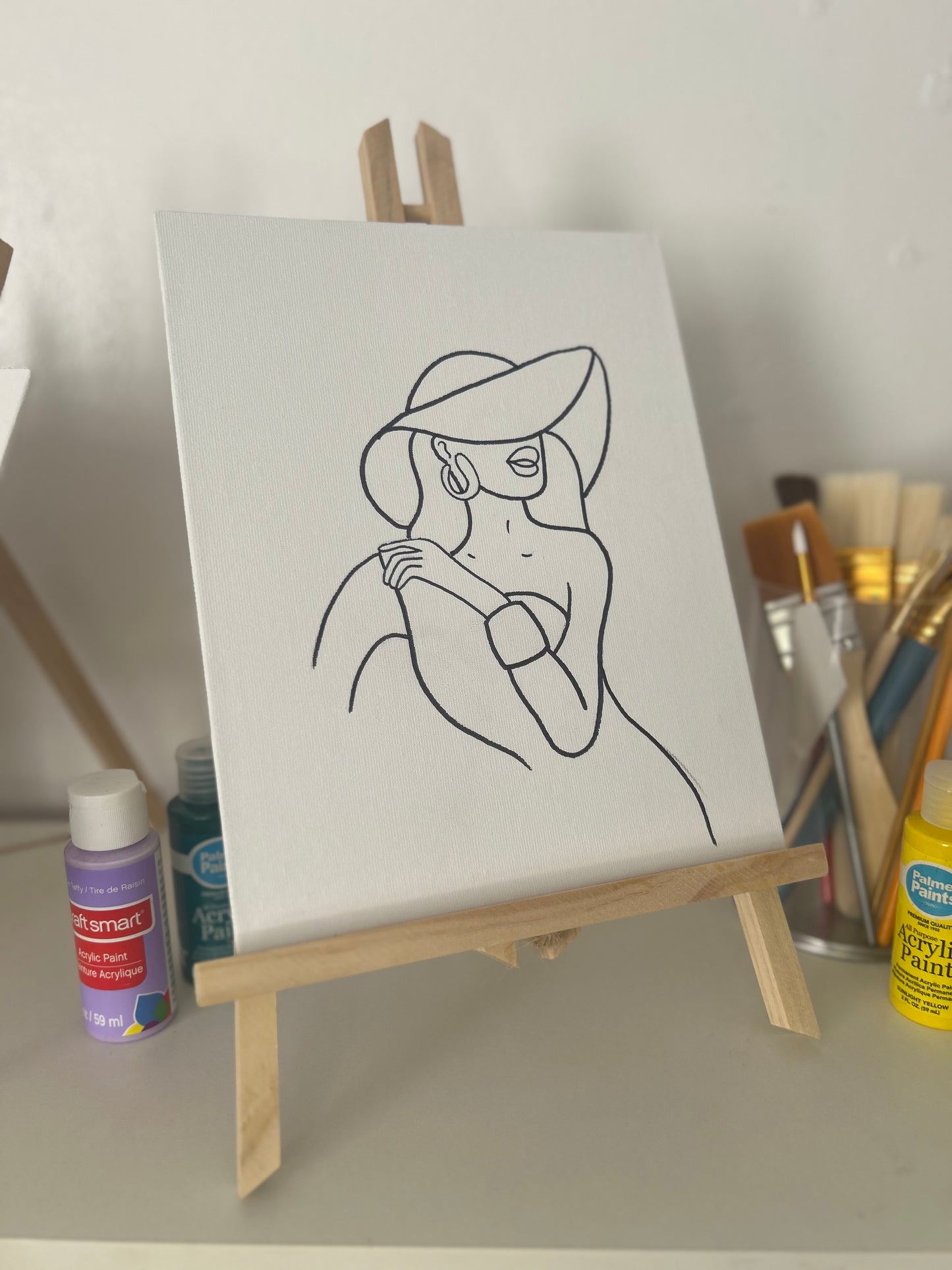 Lady In The Hat Paint Kit