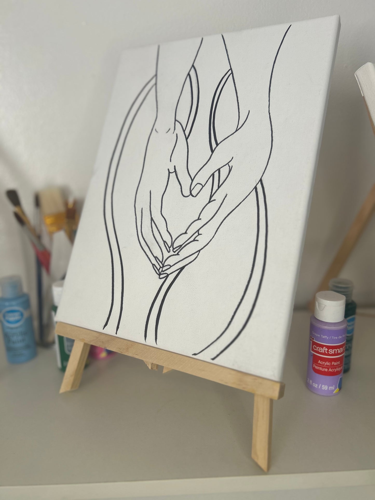 Holding Hands Paint Kit