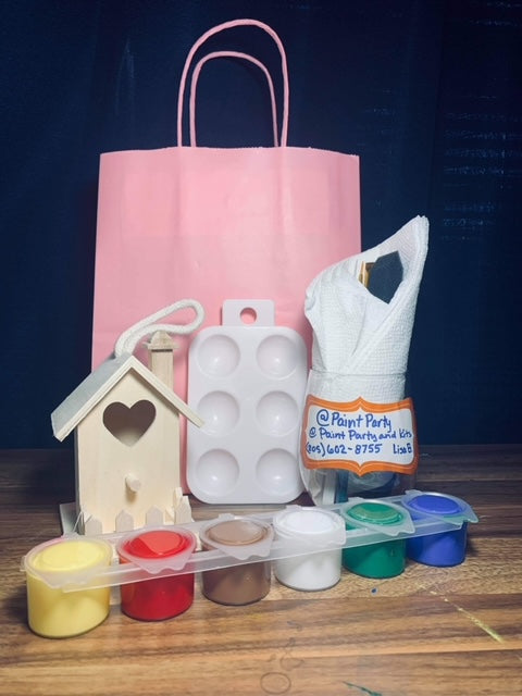 Mini Birdhouse Paint Kit