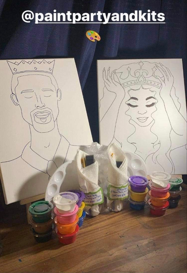 King and Queen Couples Paint Kit